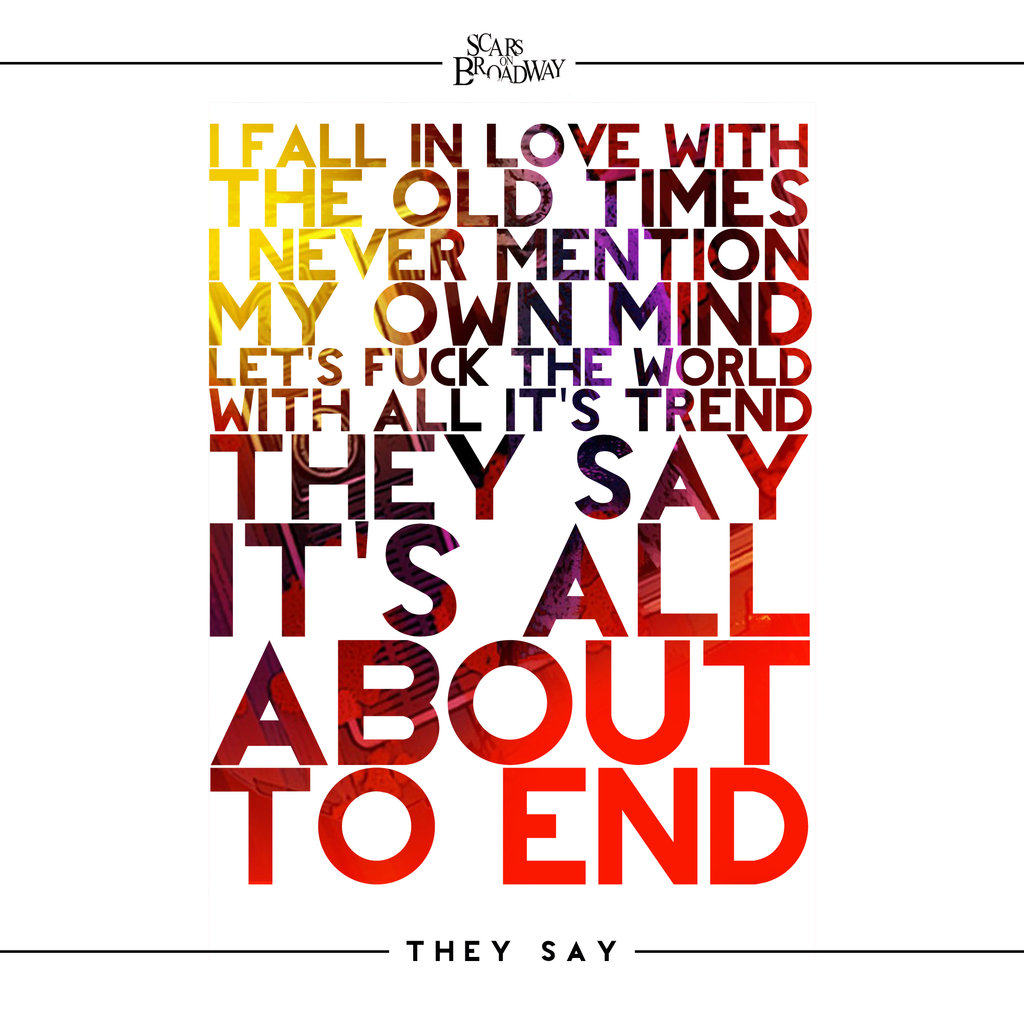 They say it's the end.....